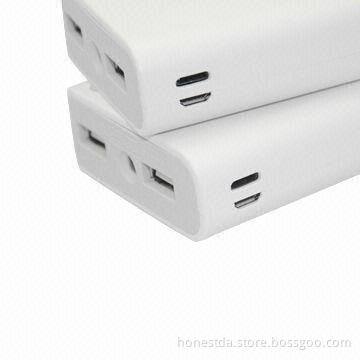 Dual USB Output Power Bank for iPhone with 13,200mAh Capacity, 5V DC/1.3A Input